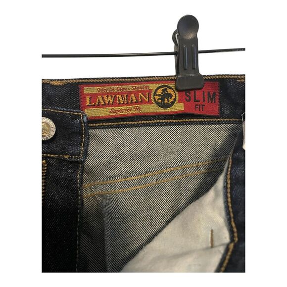 Lawman‎ Western Jeans Women's Size 7 Bareback High Rise Studded 26 x 25 Indigo - Picture 4 of 5